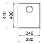 Elleci QUADRA100U 花崗岩廚房台下石盆 (白色)